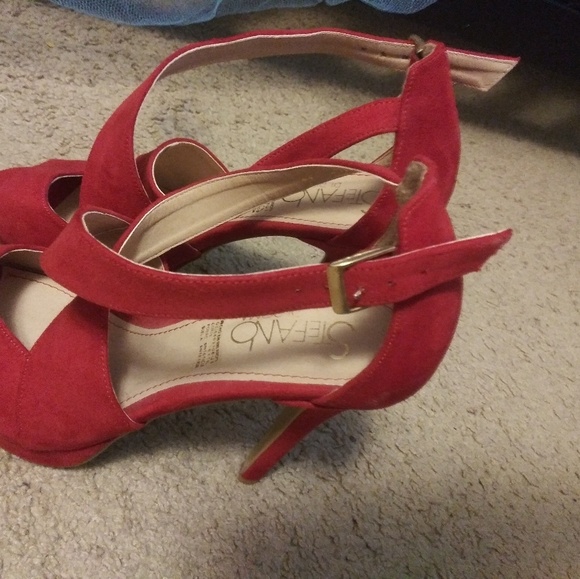 Stefano Di Roma Dalia Red Sandals - Picture 2 of 4